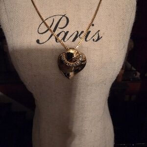 Gold Heart Pendant Necklace
